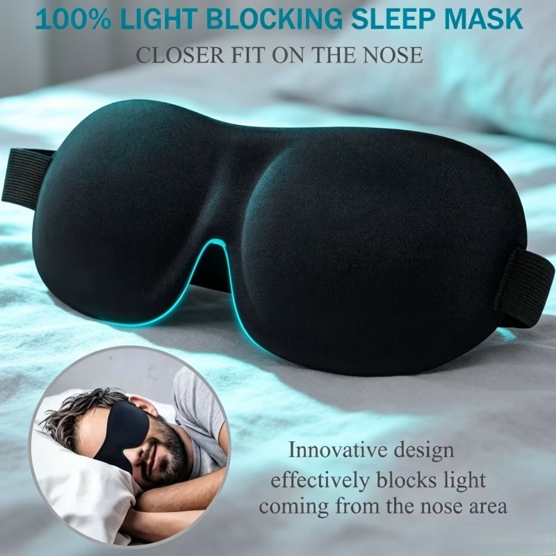3D Printing Mask - Antifaz 3D para Dormir, 2 Piezas,