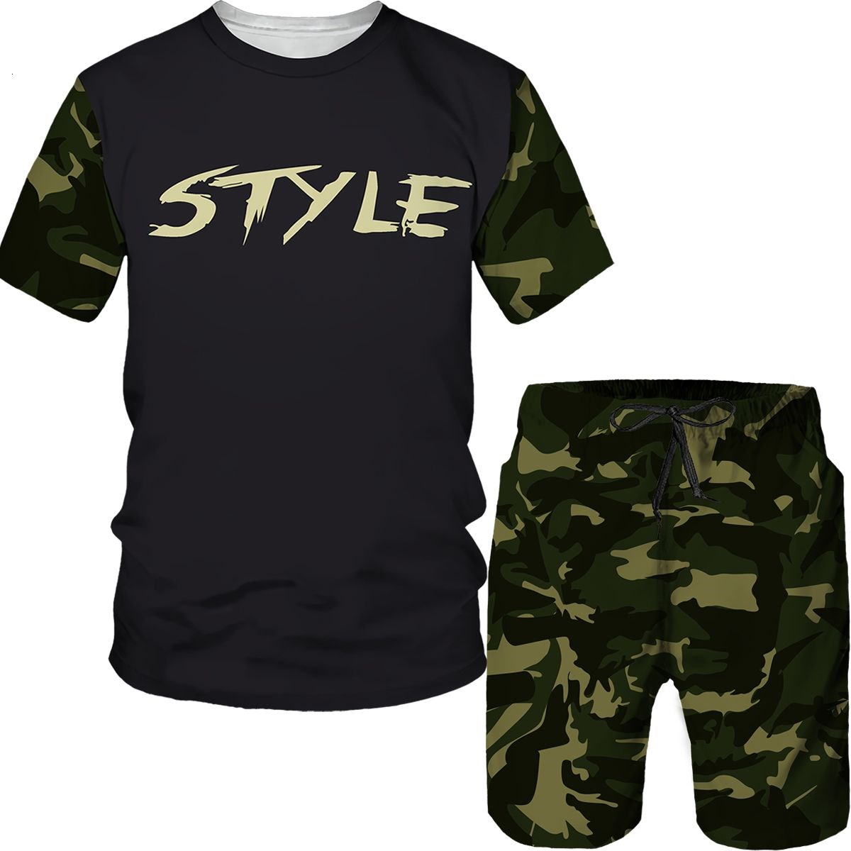 3D Printing Custom - Trajes de Camuflaje para Hombre, Camisetas