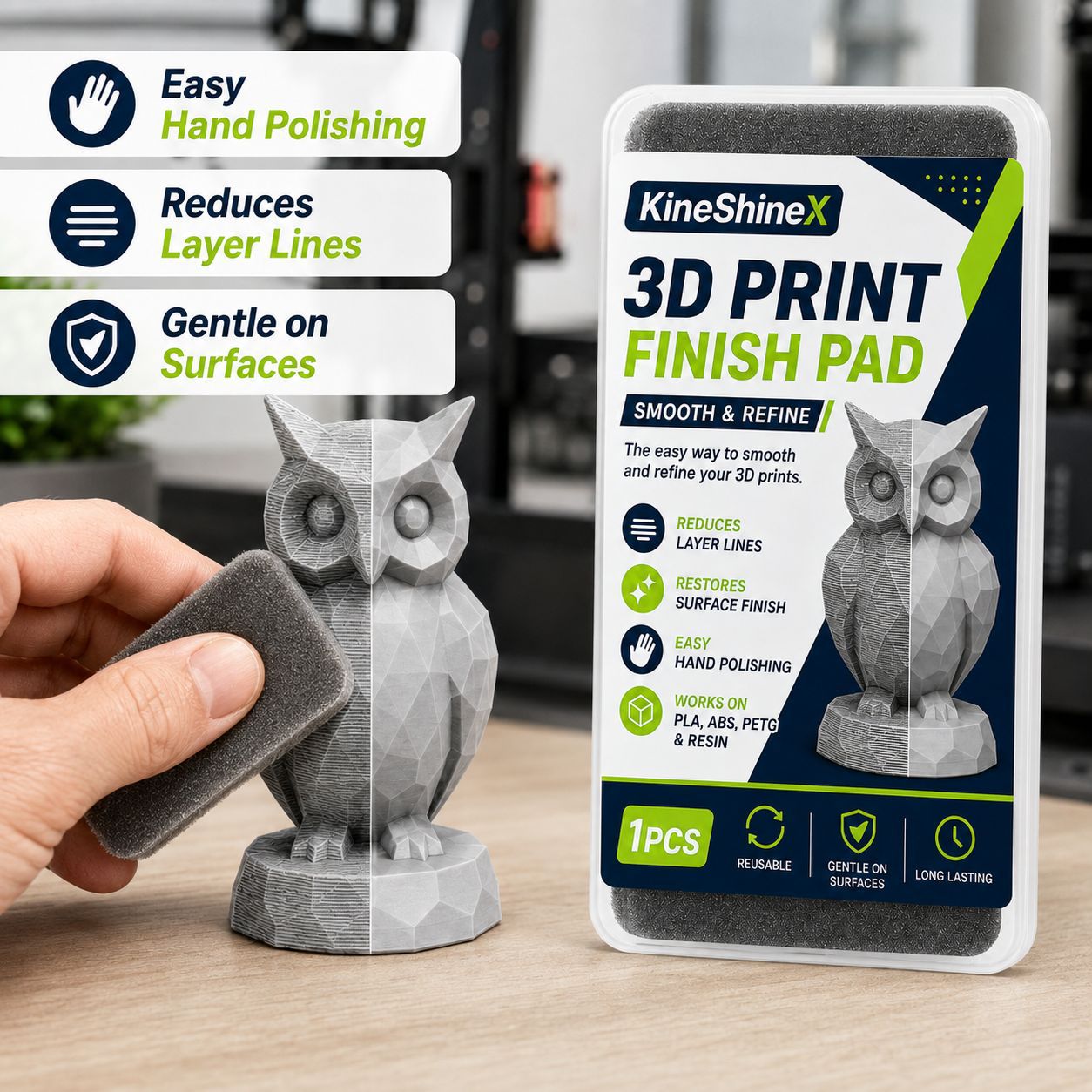 3D Printing Bambu Lab - Almohadilla de acabado para impresión 3D,