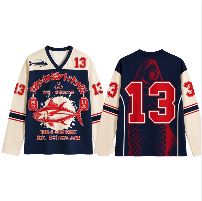 3D Printing Custom - Camiseta de manga larga con estampado
