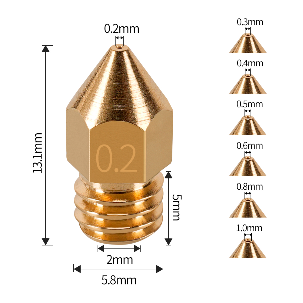 Boquilla MK7 MK8 de 0,4mm, 0,3 - 3D Printing Industry reseña y precio