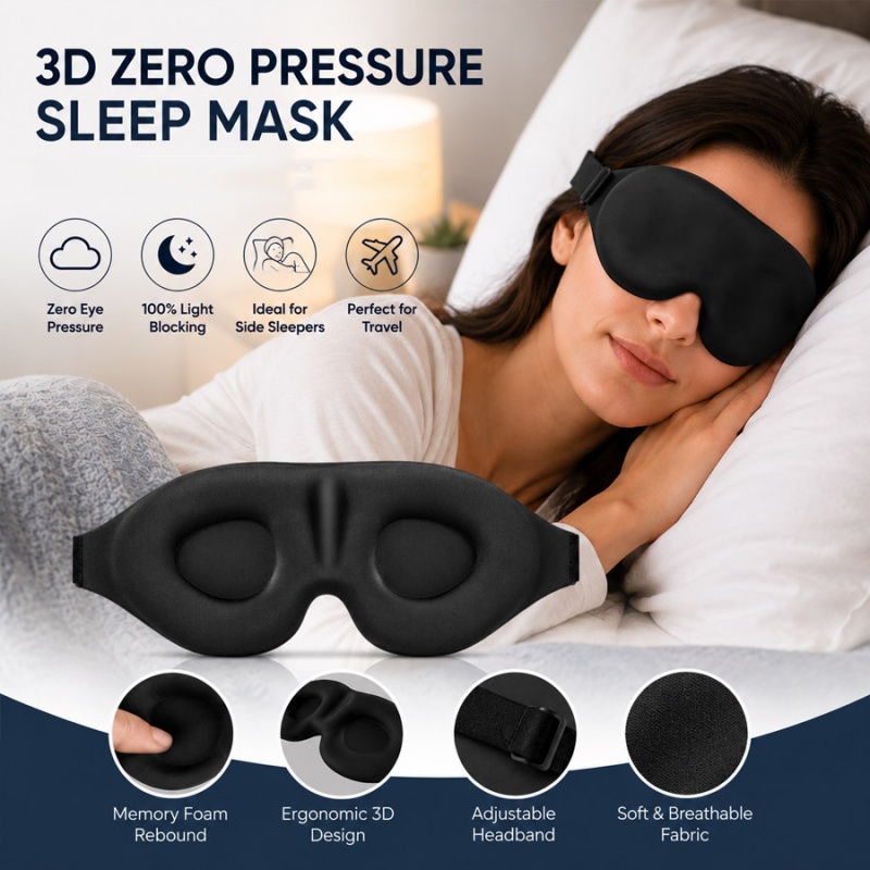 Antifaz 3D para Dormir, Bloque - 3D Printing Mask reseña y precio